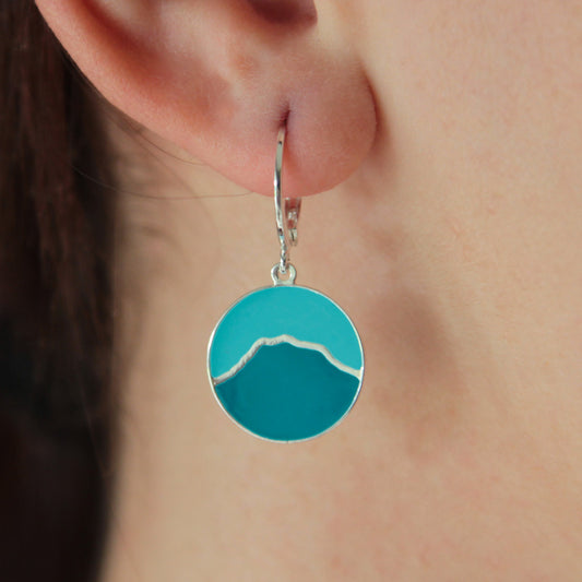 Boucles d'oreilles émaillées