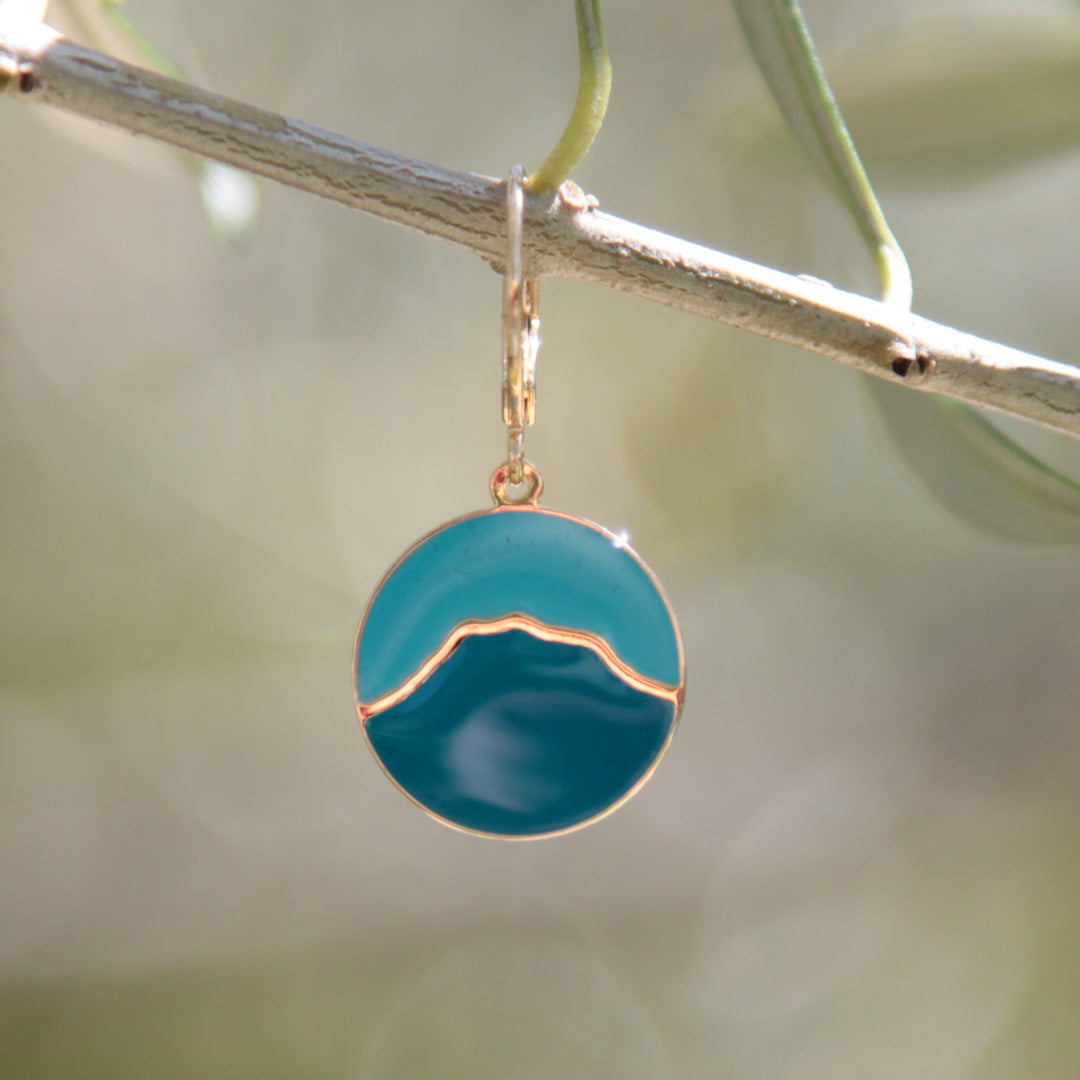 Boucles d'oreilles émaillées