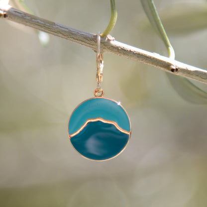 Boucles d'oreilles émaillées